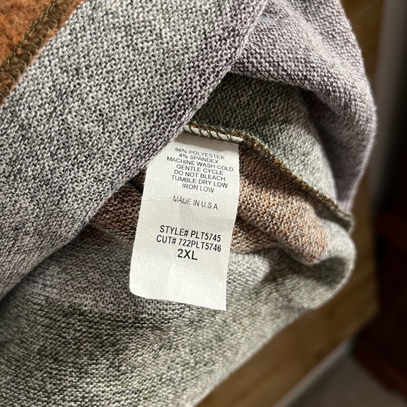 Chic Soul Time To Bolt Sweater Top Striped Multi-Color Cowl Neck NWOT Size 2X - Picture 6 of 11